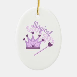 Magical Tiara Ceramic Tree Decoration