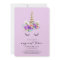 Magical Time Unicorn Birthday Invitation