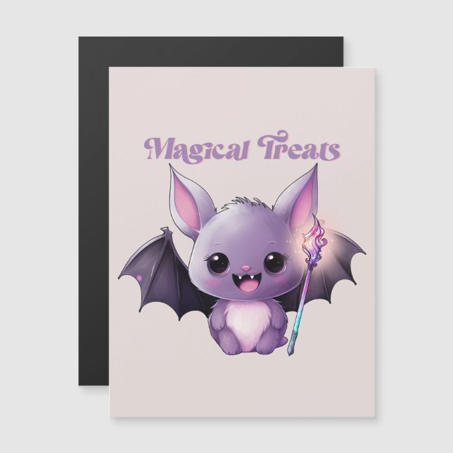 Magical Treats – Cute Purple Bat Halloween (Front/Back)