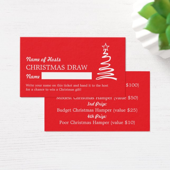 Magical Tree, Christmas Party Raffle Tickets (Desk)