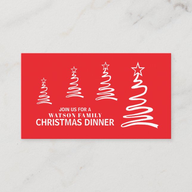 Magical Trees, Christmas Party Ticket Invitation (Front)