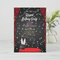 Magical Tricks: Enchanting Birthday Party Invitati