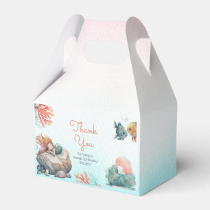 Magical Under The Sea Watercolor Birthday Party Favour Box