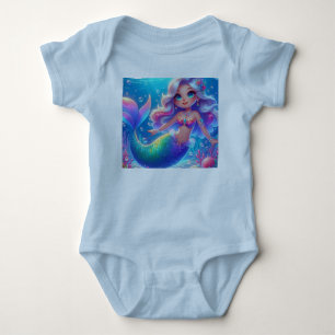  Magical Undersea Princess Mermaid Baby Bodysuit