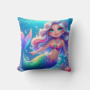 Magical Undersea Princess Mermaid Cushion