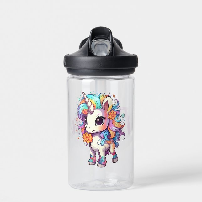 Magical Unicorn Adventure Water Bottle (Front)