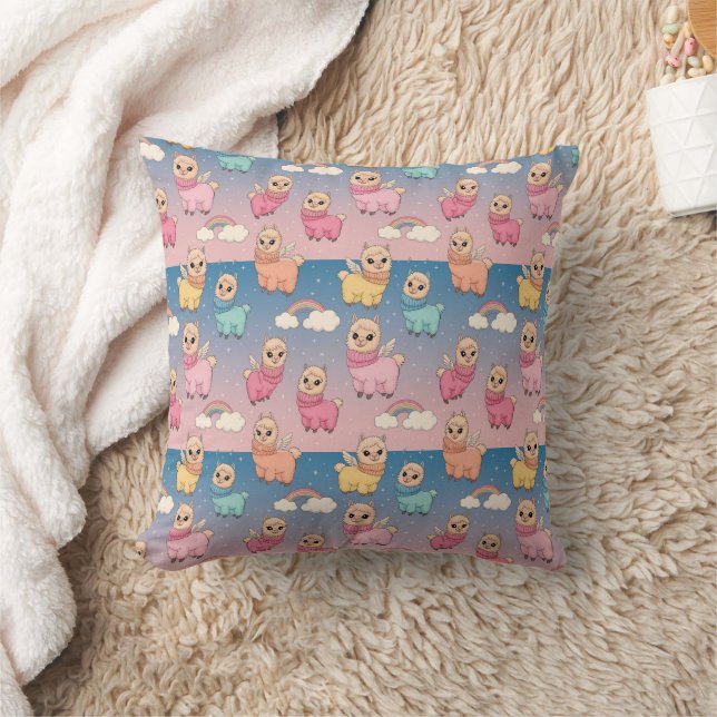 Magical Unicorn and Stars Pattern Design Cushion (Blanket)