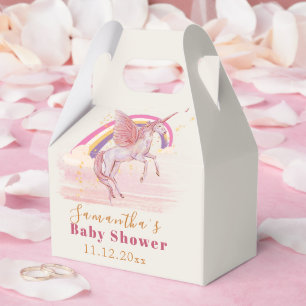 Magical Unicorn Baby Shower Party Favour Box