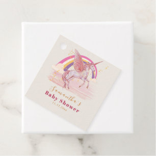 Magical Unicorn Baby Shower Party Favour Tags
