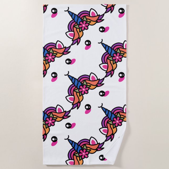 Magical Unicorn Beach Towel (Front)