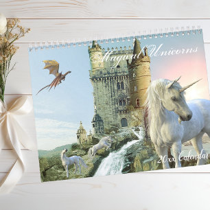 Magical Unicorn Beautiful Fantasy Land Calendar