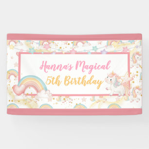 Magical Unicorn Birthday Banner