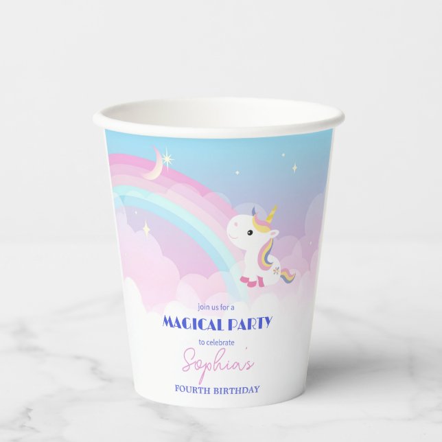 Magical Unicorn Birthday Cup (Front)