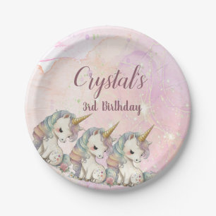 Magical Unicorn Birthday        Paper Plate