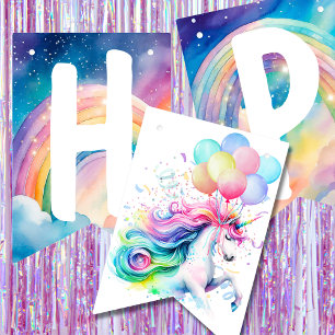 Magical Unicorn Birthday Party Bunting