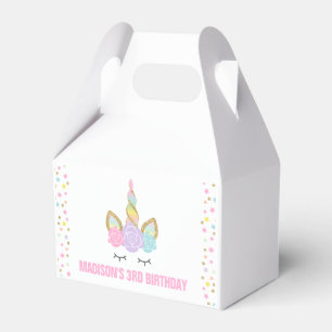 Magical Unicorn Birthday Party Favour Box. Box