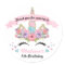 Magical Unicorn Birthday Party Thank You Stickers