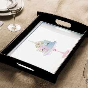 Magical Unicorn Cake Fantasy Watercolor Party Tissue Paper