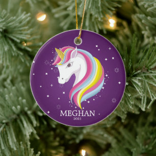 Magical Unicorn Christmas Ornament