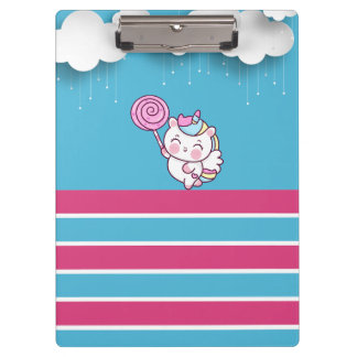 Magical unicorn design clipboard