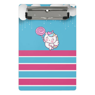 Magical unicorn design mini clipboard