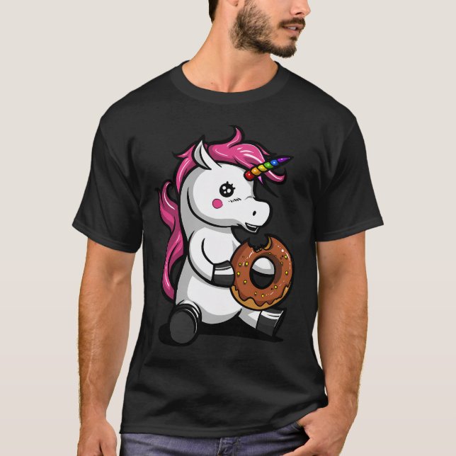 Magical Unicorn Doughnut T-Shirt (Front)