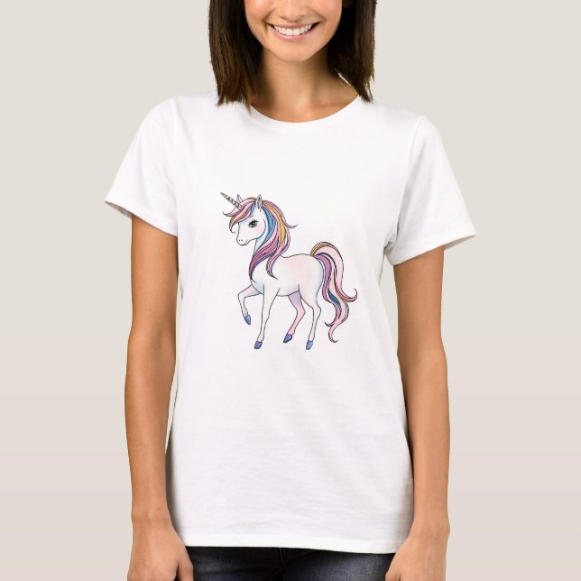 Magical Unicorn Dreams - Whimsical Fantasy Design T-Shirt (Front)