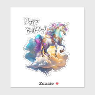 Magical Unicorn Fantasy clouds romance birthday