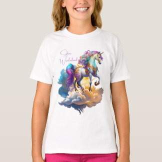Magical Unicorn Fantasy clouds romance birthday T-Shirt