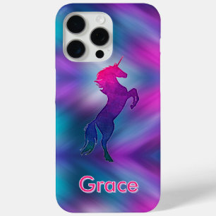 Magical Unicorn Girl Watercolor Gradient iPhone 15 Pro Max Case