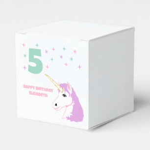 Magical Unicorn Girls Birthday Favour Box
