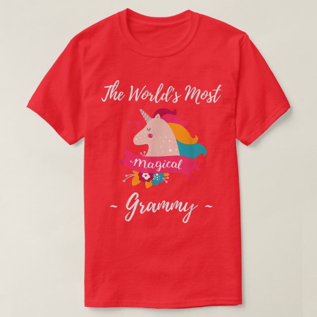 Magical Unicorn Grammy  Best Grammy Ever  T-Shirt (Design Front)