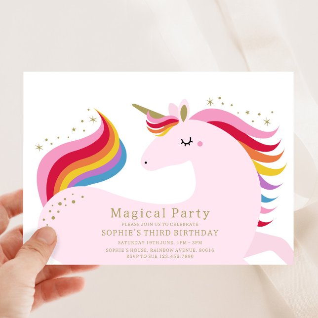 Magical Unicorn Invitation (Creator Uploaded)