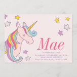 MAGICAL UNICORN KIDS BIRTHDAY INVITATION invite<br><div class="desc"></div>