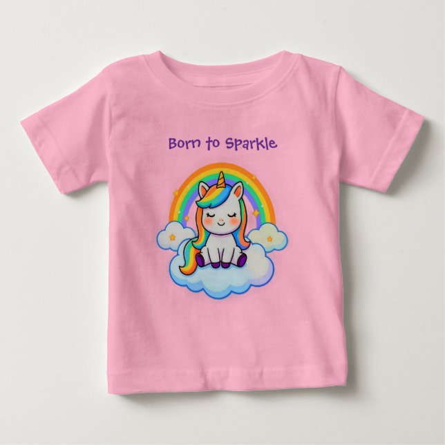 Magical Unicorn Lover - Cotton Baby T-Shirt (Front)
