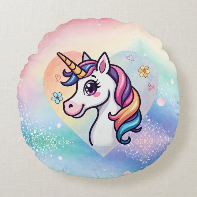 Magical Unicorn Nursery Pillow (Front)