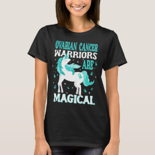 Magical Unicorn Ovarian Cancer Warrior T-Shirt