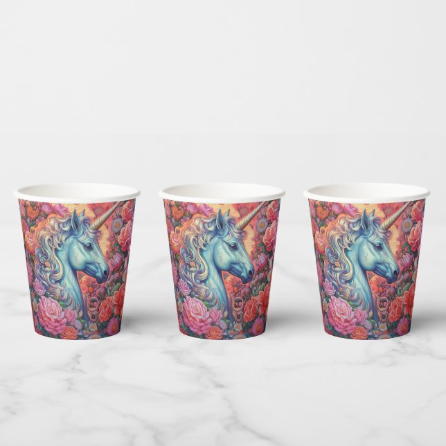 Magical Unicorn  Paper Cups (Multi)