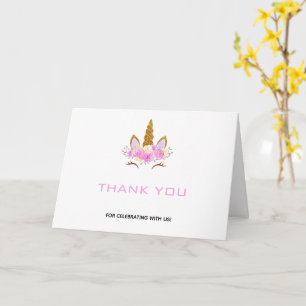 Magical Unicorn Party Birthday Card