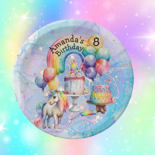 Magical Unicorn Party Kids Birthday ideas Paper Plate
