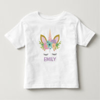 Magical Unicorn Personalised name glitter girly