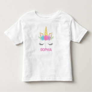 Magical Unicorn Personalised Toddler T-Shirt