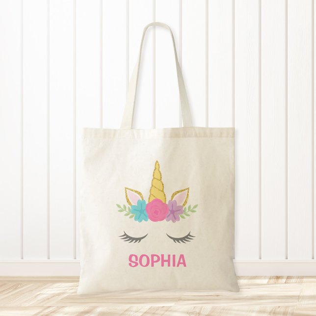 Magical Unicorn Personalised Tote Bag (Creator Uploaded)