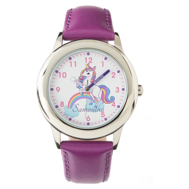 Magical Unicorn Personalised Watch (Front)