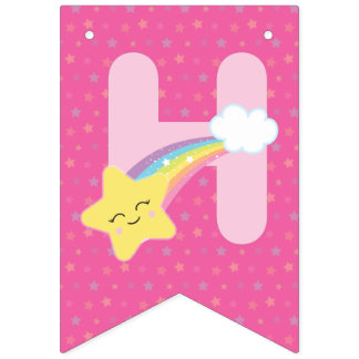 Magical Unicorn Rainbow  Birthday bunting banner