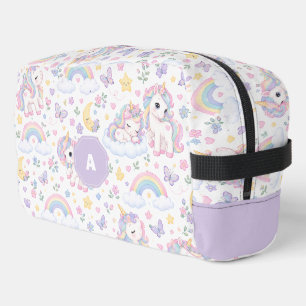 Magical Unicorn, Rainbow & Celestial Design Dopp Kit