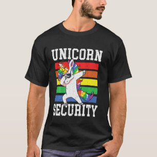 Magical Unicorn Security Best Dad Ever Fathers Day T-Shirt