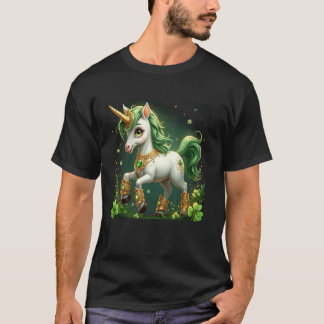 Magical Unicorn Shamrock, Funny St. Paddyu2019s Da T-Shirt