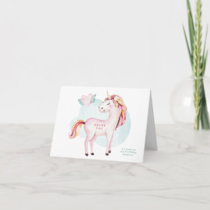 Magical Unicorn Thank You Card