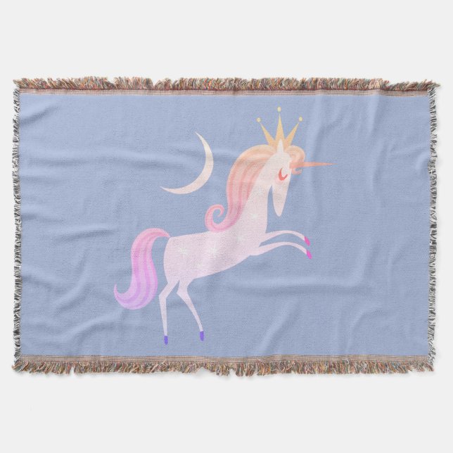 magical unicorn throw blanket (Front)